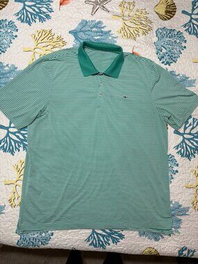 Vineyard Vines Bradley Stripe Sankaty Performance Polo Relaxed Fit
